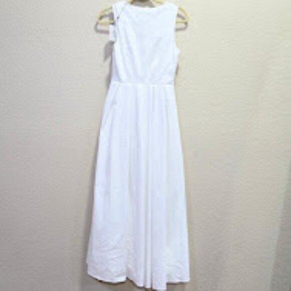 NWT MORE TO COME Rae Midi Dress in White Size XS - Picture 8 of 13
